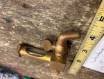 Vtg NOS Brass Hit Miss motor Model T Drain Spigot Valve Glass Sight window Radia