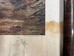 Vtg Antique 1918 Reni Mel America! United Stated Army Framed Color Print