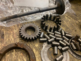 Vtg Harley Engine JD 1920's Parts Misc Twin Single Pocket Valve Lot bracket bolt