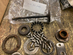 Vtg Harley Engine JD 1920's Parts Misc Twin Single Pocket Valve Lot bracket bolt