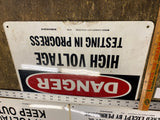 Lot Construction Danger High Voltage Steel Mill Garage Man Cave Work Place!
