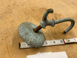 Antique Wall Sconse Gas Light Lamp Art Deco Victorian Brass Trim Ring Architectu