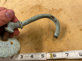 Antique Wall Sconse Gas Light Lamp Art Deco Victorian Brass Trim Ring Architectu
