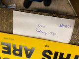 Caution Sign Lot Safety Glasses Shoes No Trespassing Workplace Man Cave Garage!