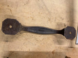 Antique 1800's Wrought Iron Door Handles Thumb Latch Lift Lock Twisted Victorian