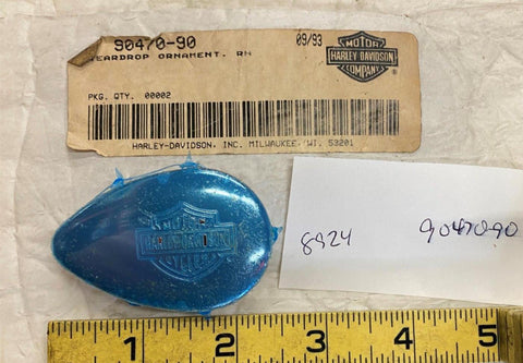 OEM Harley Davidson Teardrop Ornament Right Saddlebag FLSTC Softail 90470-90 NOS