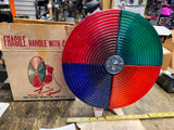 Vtg Colortone Electric Roto Color Wheel Aluminum Christmas Tree Light Box Snapit