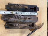 Antique 1800's Wrought Iron Door Handles Thumb Latch Lift Lock Twisted Victorian