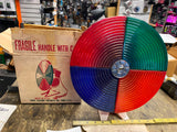 Vtg Colortone Electric Roto Color Wheel Aluminum Christmas Tree Light Box Snapit