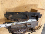 Antique 1800's Wrought Iron Door Handles Thumb Latch Lift Lock Twisted Victorian