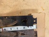 Antique 1800's Wrought Iron Door Handles Thumb Latch Lift Lock Twisted Victorian