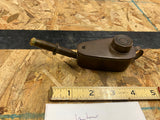 Antique European Brass Whale Oil Lamp Lantern Primitive Light Miniature Vtg
