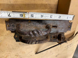 Antique 1800's Wrought Iron Door Handles Thumb Latch Lift Lock Twisted Victorian