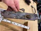 Antique 1800's Wrought Iron Door Handles Thumb Latch Lift Lock Twisted Victorian