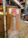 Vtg 70s Budweiser In Case of Emergency Break Glass mancave bar collectible Sign!