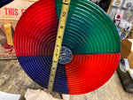 Vtg Colortone Electric Roto Color Wheel Aluminum Christmas Tree Light Box Snapit