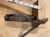 Antique 1800's Wrought Iron Door Handles Thumb Latch Lift Lock Twisted Victorian