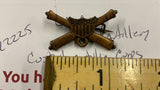Vtg WW1 WW2 Field Artillery Coast Artillery Corps Pin Badge Military Cannons Cro