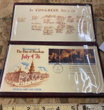 1976 Official First Day Cover collectible set Stamps Book Bicentenial Postage