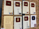 First Day Cover collectible set Stamps 22k Gold Plated Historic WW2 Olympics!