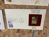 First Day Cover collectible set Stamps 22k Gold Plated Historic WW2 Olympics!
