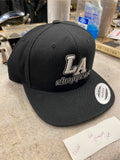 LA Choppers snapback hat Baseball Cap embroidered Adjustable Black White Vtg NOS