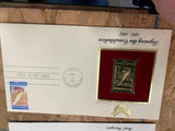 First Day Cover collectible set Stamps 22k Gold Plated Historic WW2 Olympics!