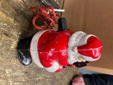 Vtg 1950's Royalite Hard plastic Santa Decoration Light Antique Christmas decor!