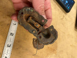 Ornate Antique Victorian Jelly Cabinet Door Lock Porcelain Knob Latch Deco Pair