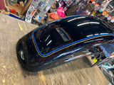 Black Front Fender Harley Touring Police Blue Knight FLH Ultra Classic Glide Nic