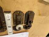 Ornate Antique Victorian Jelly Cabinet Door Lock Porcelain Knob Latch Deco Pr #2
