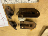 Ornate Antique Victorian Jelly Cabinet Door Lock Porcelain Knob Latch Deco Pr #2