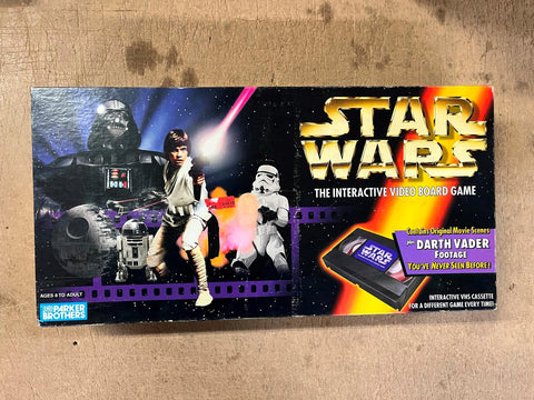 1996 Parker Brothers Star Wars The Interactive Video Board Game Incomplete