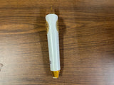 Ommegang Brewery Lion's Head 12'' Beer Tap Handle Pull - White and Gold -