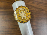 Ommegang Brewery Lion's Head 12'' Beer Tap Handle Pull - White and Gold -