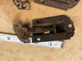 Ornate Antique Victorian Jelly Cabinet Door Lock Porcelain Knob Latch Deco Lot!