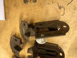 Ornate Antique Victorian Jelly Cabinet Door Lock Porcelain Knob Latch Deco Lot!