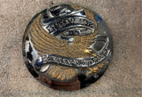 Live to Ride Gold Eagle Gas Cap Cover Harley Spotster Softail Dyna FXR #3