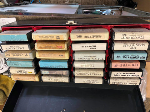 Vtg Lot 8 Tracks Country Mel Tillis Roy clark Floyd Kramer Johnny Cash Gatlin!