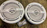 Sony XS-MP1611B 6.5" Round Marine Boat Speakers UV/Water Resistant White - PAIR