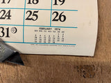Vintage 1972 Made In USA Gary Federal Credit Union Antique Cars Calendar