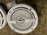 Sony XS-MP1611B 6.5" Round Marine Boat Speakers UV/Water Resistant White - PAIR