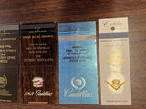 Vintage 1960s Lot Of 8 Cadillac Car Dealerships Matchbooks Various Designs