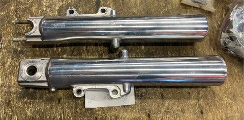 Polished Lower Fork Legs Harley Touring Road King Ultra CLASSIC FLH 2006 41mm