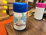 Vintage 1990s Blue Disney's Aladdin Lunchbox Thermos Aladdin Brand