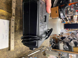 AM/FM GENERAL ELECTRIC GE Portable Transistor Radio Vtg BLACK MODEL NO 7-2810f