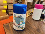 Vintage 1990s Blue Disney's Aladdin Lunchbox Thermos Aladdin Brand
