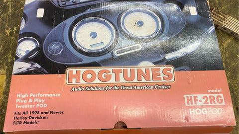 Hogtunes HF-2RG tweeter Hogpod Harley Road Glide FLTR Speedometer  Speaker 98-13