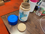 Vintage 1990s Blue Disney's Aladdin Lunchbox Thermos Aladdin Brand