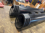 Black Slip ON Mufflers Harley Touring Road King Street Glide FLH 95-2016 Shark